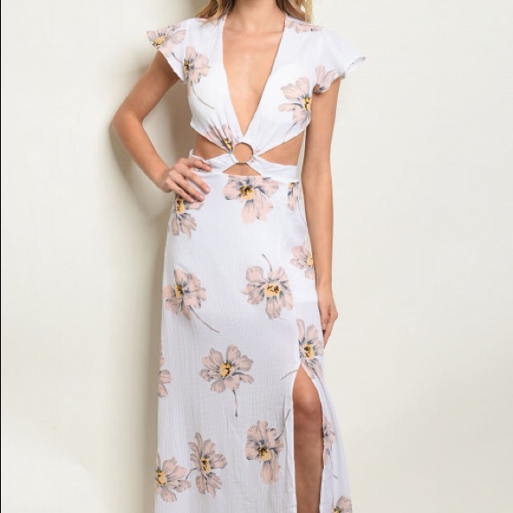 *CLEARANCE* Isabella Halter Floral Maxi - Picture 6 of 8